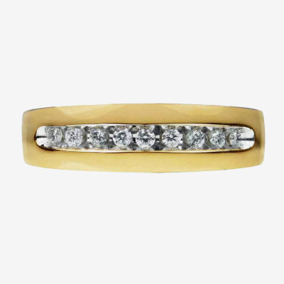 6.5MM 1/4 CT. T.W. Mined Diamond 14K Gold Wedding Band