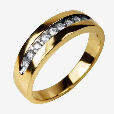 6.5MM 1/4 CT. T.W. Mined Diamond 14K Gold Wedding Band