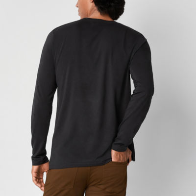 Hanes Mens Long Sleeve Henley Shirt - JCPenney