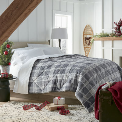 North Pole Trading Co. Faux Mink To Sherpa Reversible Comforter