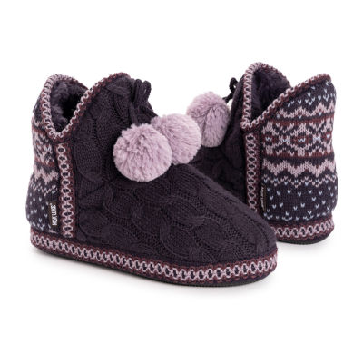 Muk Luks Womens Bootie Slippers