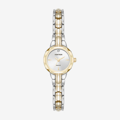 Armitron Womens Diamond Accent Two Tone Bracelet Watch 75/5943svtt