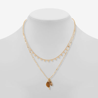a.n.a Womens Brown Tiger's Eye 16 Inch Strand Necklace