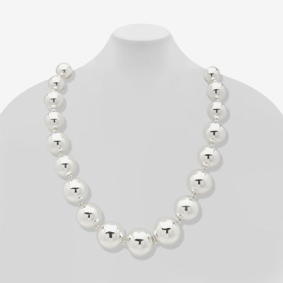 Worthington 17 Inch Bead Collar Necklace