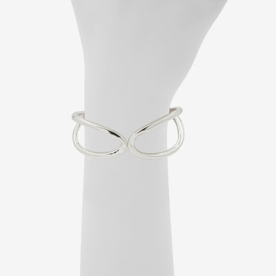 Worthington Silver Tone Twisted Cuff Bracelet