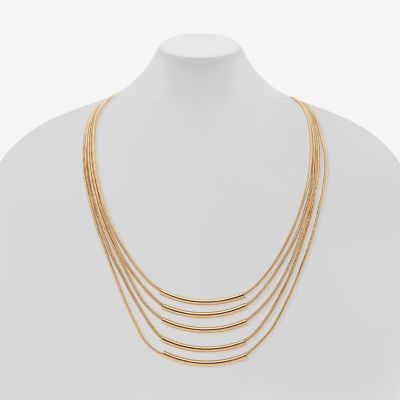 Worthington Gold Tone 17 Inch Snake Strand Necklace