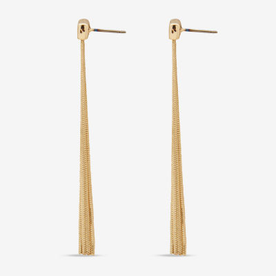 Worthington Snake Chain Linear Drop Earrings