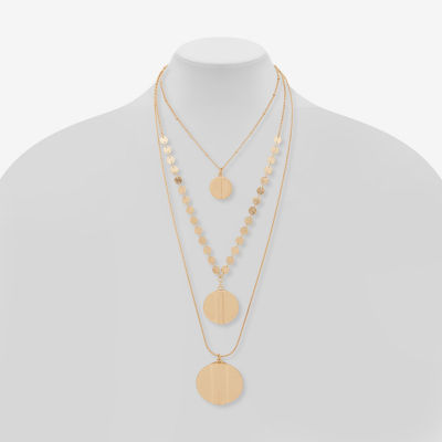 a.n.a Gold Tone 39 Inch Cable Strand Necklace