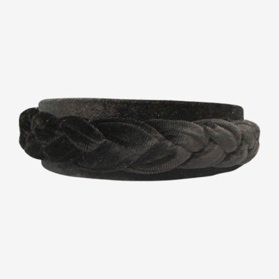 Bijoux Bar Black Velvet Braided Womens Headband