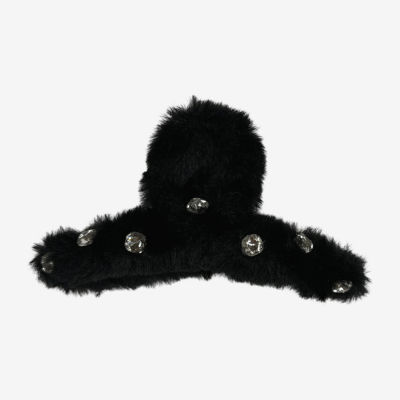 Bijoux Bar Black Fur Hair Clip