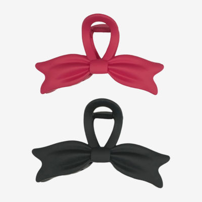 Bijoux Bar Red Bow 2-pc. Claw Hair Clip