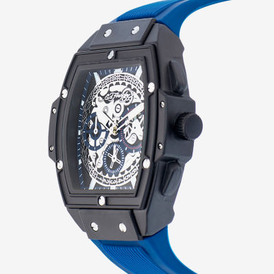 Ed Hardy Mens Blue Strap Watch 50446b-42-B05 - JCPenney