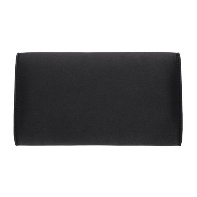 N By Nina Frily Rosette Emebellished Flap Clutch Evening Bag