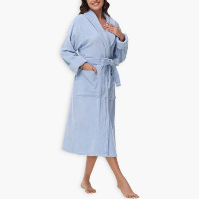 INK+IVY Womens Long Sleeve Knee Length Robe