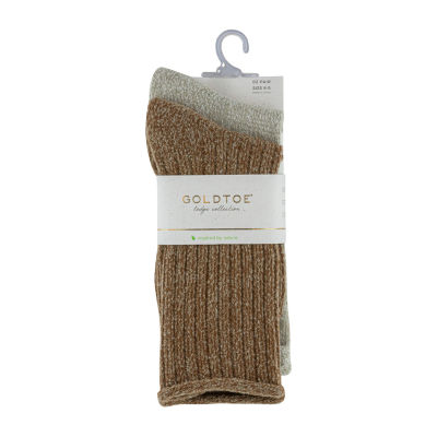 Gold Toe Super Soft 2 Pair Crew Socks Womens