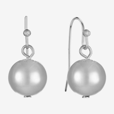 Liz Claiborne Womens Round Drop Earrings