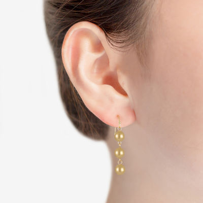 Liz Claiborne Linear Round Drop Earrings