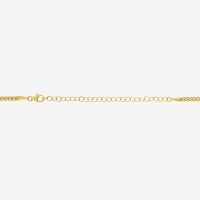 Diamond Addiction (G-H / Si2-I1) 10K Gold 18 Inch Hollow Cuban Chain Necklace