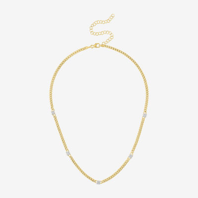 Diamond Addiction (G-H / Si2-I1) 10K Gold 18 Inch Hollow Cuban Chain Necklace