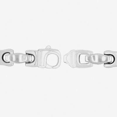 Stainless Steel 9 Inch Solid Link Chain Bracelet