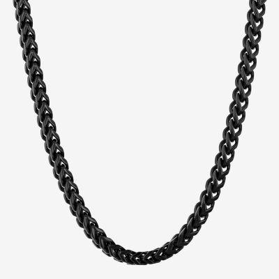 Stainless Steel 24 Inch Solid Link Chain Necklace