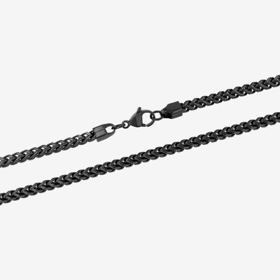 Stainless Steel 24 Inch Solid Link Chain Necklace