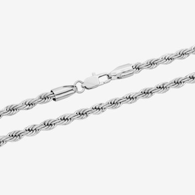 Stainless Steel 24 Inch Rope Chain Necklace