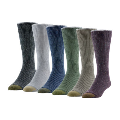Gold Toe Stanton Mens 6 Pair Crew Socks