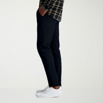 Haggar Mens Slim Fit Flat Front Pant