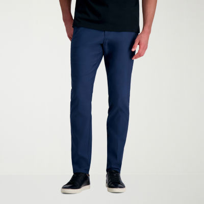 Haggar Mens Slim Fit Flat Front Pant