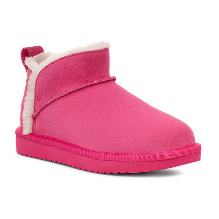 Koolaburra by UGG Little & Big Girls Ultra Mini Flat Heel Booties, 5 Medium, Pink