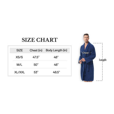 INK+IVY Mens Tall Long Sleeve Knee Length Robe