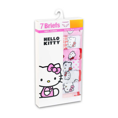 Little & Big Kid Girls Hello Kitty 7 Pack Hipster Panty Gup4557