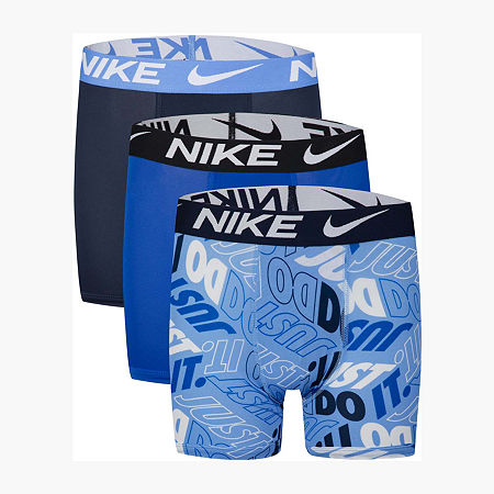 Nike Little & Big Boys 3 Pack Boxers, Medium, Blue