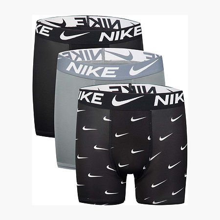 Nike Little & Big Boys 3 Pack Boxers, Small, Black