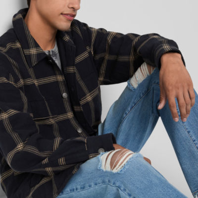 Arizona Mens Plaid Shirt Jacket