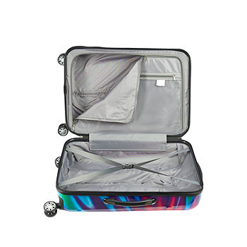 Tie-Dye Carry-On 20 Inch ful Printed Hardside Luggage with Spinner Wheels 