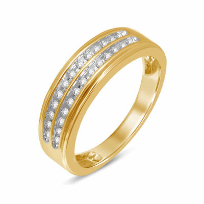 1/ CT. T.W. Genuine Diamond 10K Gold Band