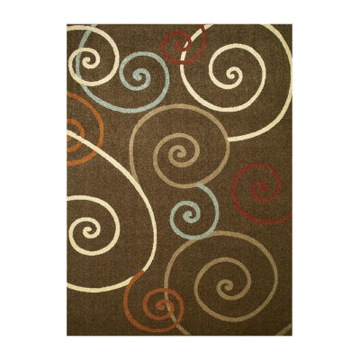 Concord Global Trading Chester Collection Scroll Area Rug
