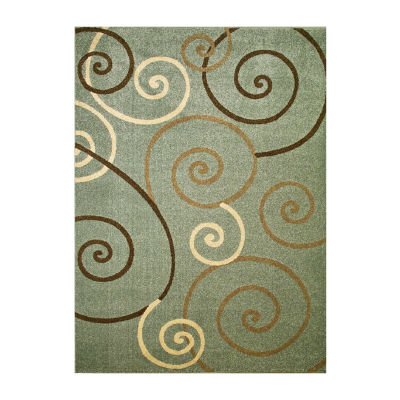 Concord Global Trading Chester Collection Scroll Area Rug