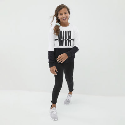 Xersion Active Little & Big Kid Girls Quick Dry High Rise 7/8 Ankle Legging