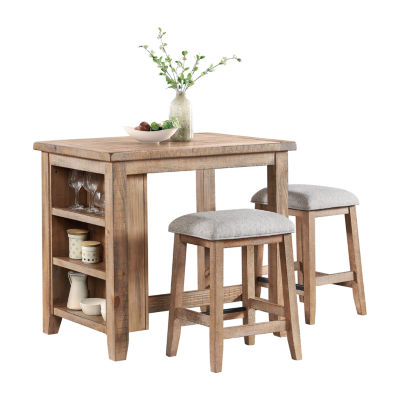 Tyler Collection 3-Piece Counter Height Dining Set