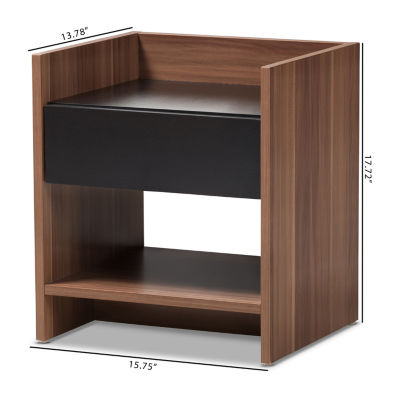 Vanda Bedroom Collection 1-Drawer Nightstand