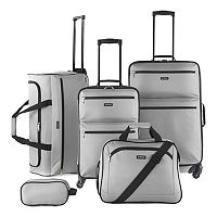 Protocol Bowden Softside 5-pc. Luggage Set, One Size , Gray