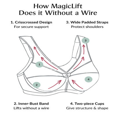 Glamorise MagicLift® Original Support Wirefree Bra-1000