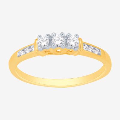 Love Lives Forever™ 1/4 CT.T.W. Natural Diamond 3-Stone Ring