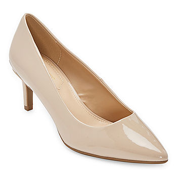 Liz Claiborne Womens Gracie Pointed Toe Cone Heel Pumps - JCPenney
