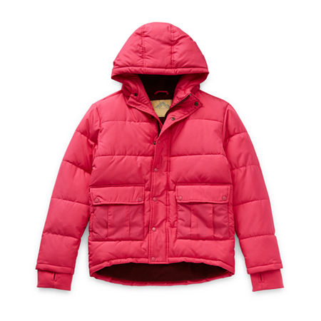 Thereabouts Little & Big Unisex Hooded Heavyweight Puffer Jacket, L14/16 Plshky , Pink