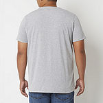 Hope & Wonder Latinx + Proud Big and Tall Mens Crew Neck Short Sleeve Regular Fit Graphic T-Shirt