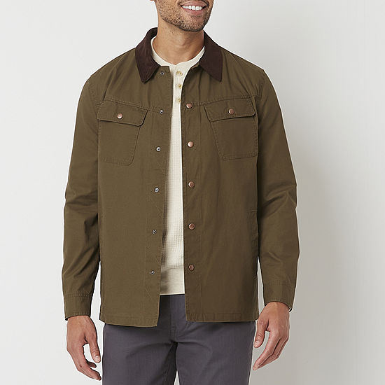 mutual weave Mens Flannel Lined Waxed Jacket - JCPenney